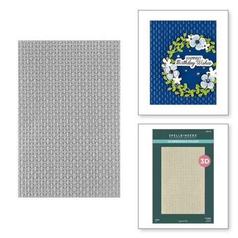 Teture & Foliage Collection - Linen 3D Embossing Folder