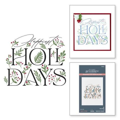 City Holiday Collection - Happiest Holidays Registration Press Plate
