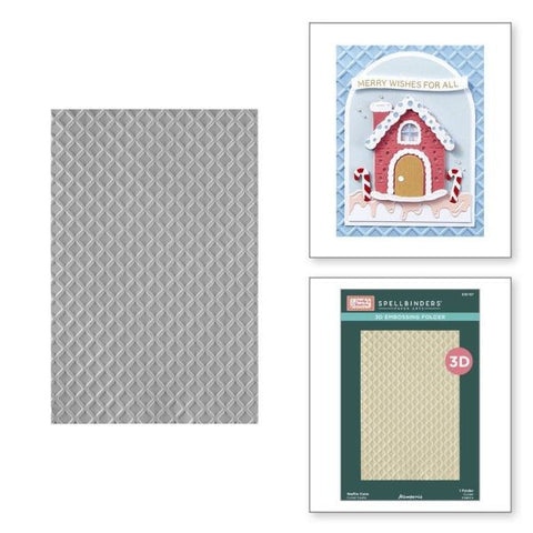 Candy Christmas Collection - Waffle Cone 3D Embossing Folder