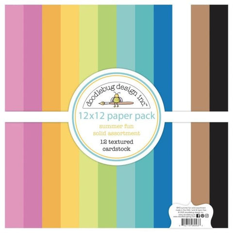 Summer Fun - 12x12 Collection Pack - Textured Cardstock