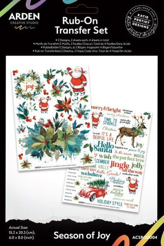 Season of Joy - Rub Ons