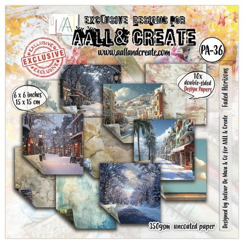 Faded Horizons - 6x6 Design Paper