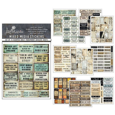 Mixed Media Stickers  - Kind Thoughts