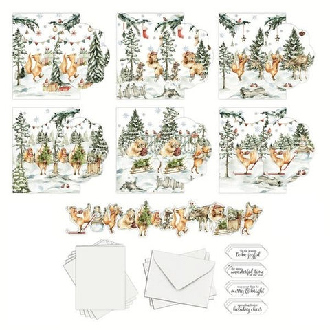 Woodland Christmas Card Kit