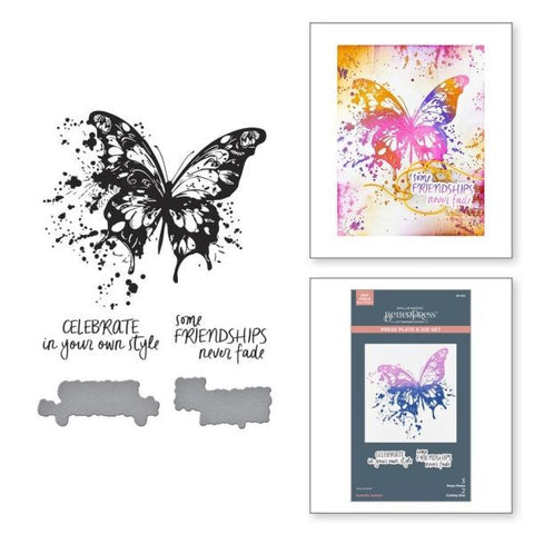 Beautifully Imperfect Collection - Butterfly Splatter - Press Plate