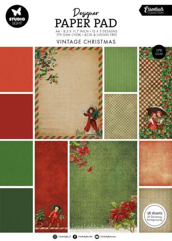 Vintage Christmas Essentials - Paper Pad