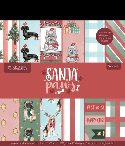 Santa Paws  - 6x6 Paper Pad