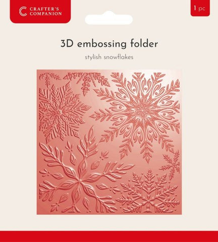Stylish Snowflakes - 3D Embossing Folder