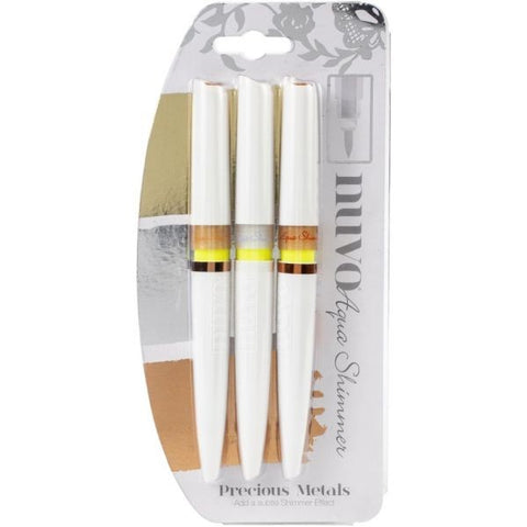 Aqua Simmer Pens - Precious Metals