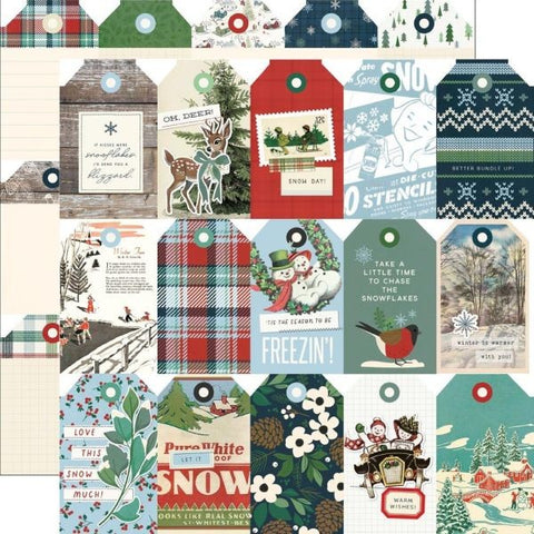 Simple Vintage Flannel Season - Tag Elements