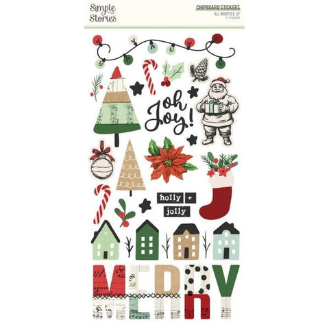 All Wrapped Up - Chipboard