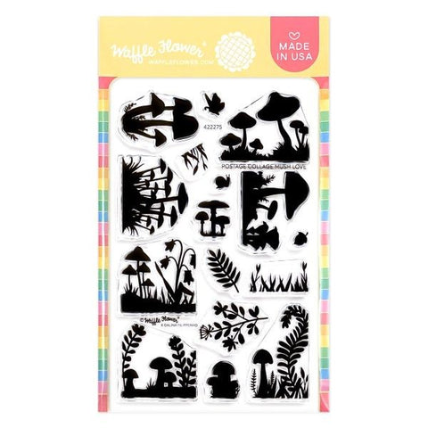 Postage Collage Clear Stamps - Mush Love