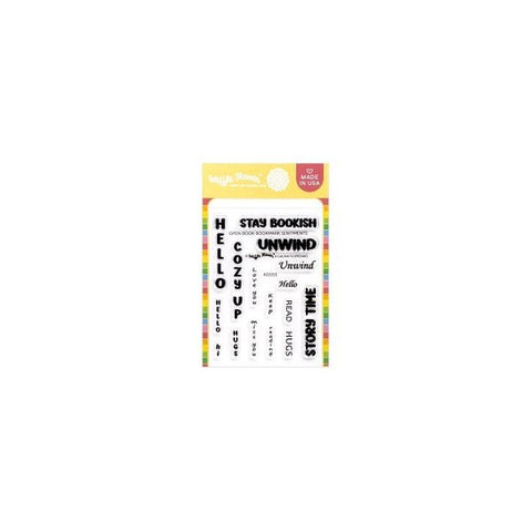 Open Book Bookmark - Clear Stamps - Sentiments