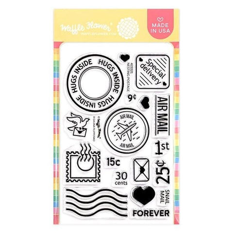 Nesting Postage Collage - Clear Stamps