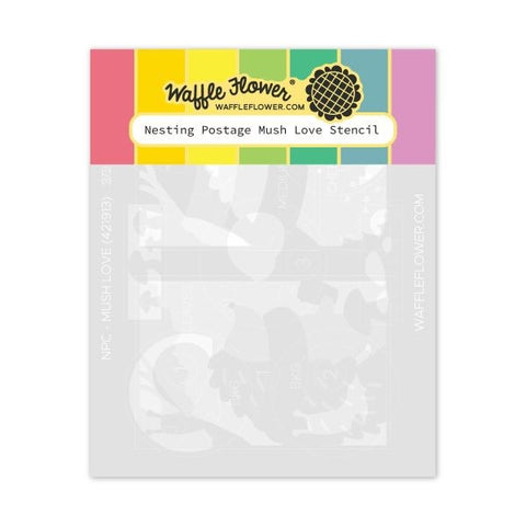 Nesting Postage Collage - Stencils - Mush Love