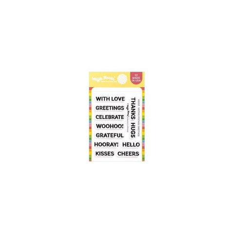 Nesting Postage Collage - Clear Stamps - Greetings