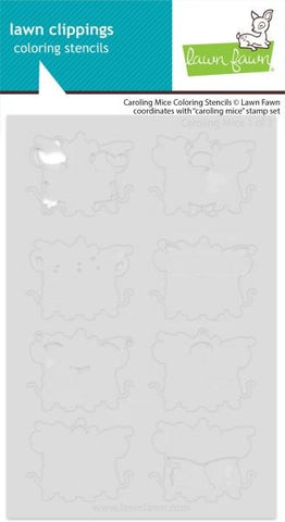 Caroling Mice - Coloring Stencils