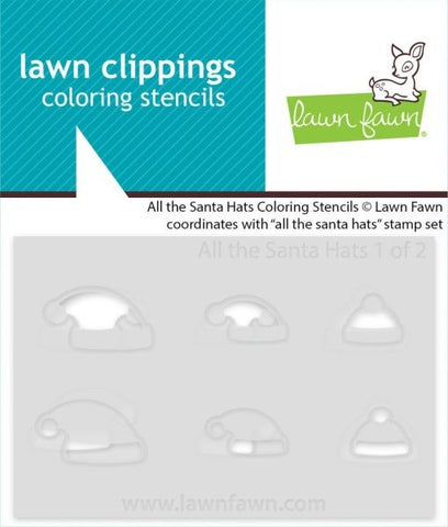 All the Santa Hats - Coloring Stencils