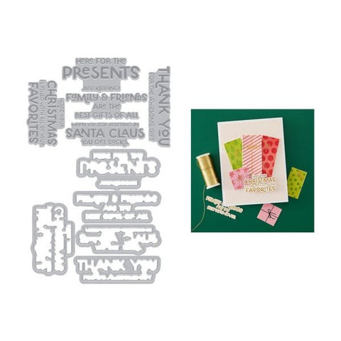Best Gift Ever Collection - Here for the Presents - Letterpress & Foil & Dies