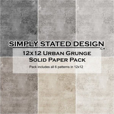 Urban Grunge - 12x12 Collection Pack - Solids