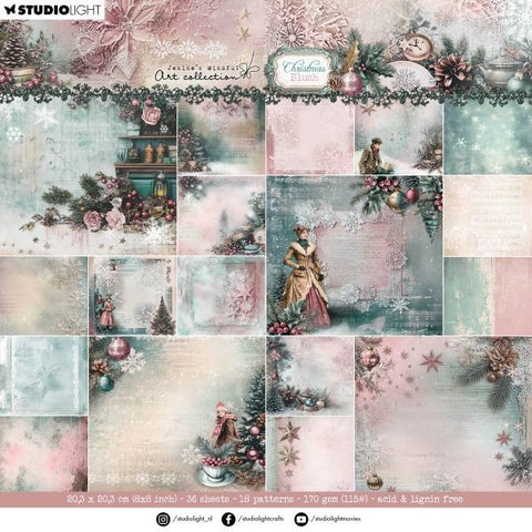 Christmas Blush - Paper Pad - Backgrounds
