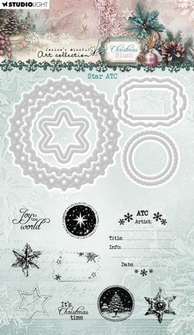 Christmas Blush - Stamp & Die Set - Star ATC