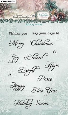 Christmas Blush - Clear Stamps - Holiday Wishes