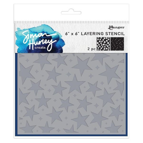 Sparkling Stars - Layering Stencils