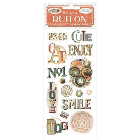 Furry Friends - Rub Ons - Writings