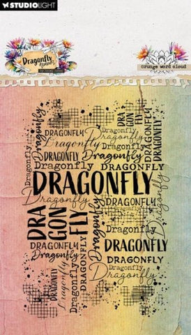 Dragonfly Dreams - Clear Stamps - Grunge Word Clouds