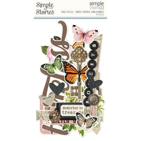 Simple Vintage Junk Drawer - Simple Pages Page Pieces