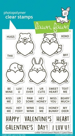Crtitter Conversation Hearts - Clear Stamps