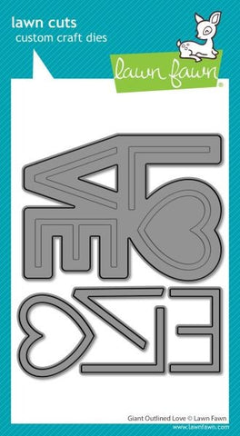 Giant Outlined Love Dies