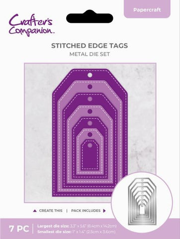 Stitched Edge Tags Dies