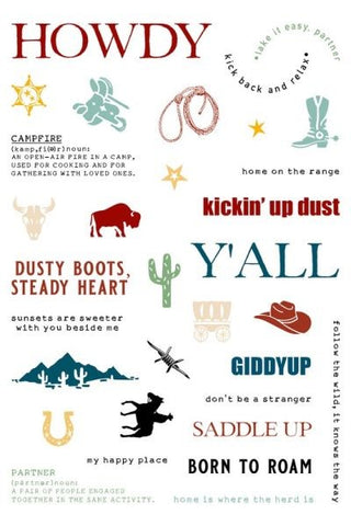 Wild West Collage - Clear Stamps