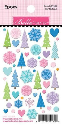 Snowflake Season - Epoxy Stickers - Wintertime