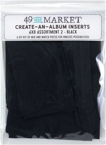Create An Album Foundation Inserts - Assorted Black