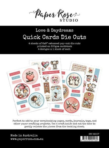 Love & Daydreams - Die Cuts - Quick Cards