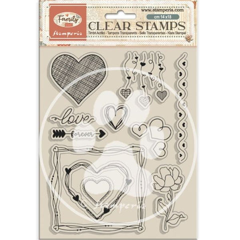 Family - Clear Stamps - Hearts