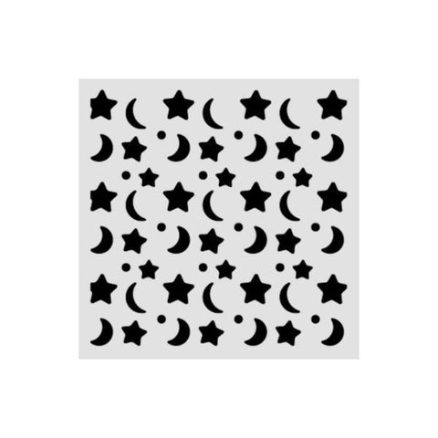 Baby - Stencil - Star and Moon