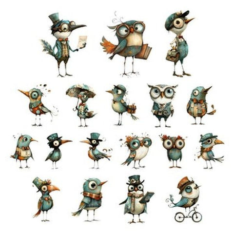 Eclectic Aviary - Ephemera - Birds