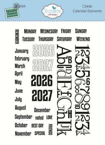 Delightful Discover - Cler Stamps - Calendar Elements