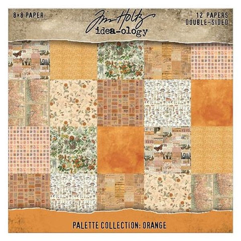 Palette Colletion -  8x8 Paper Pad - Orange