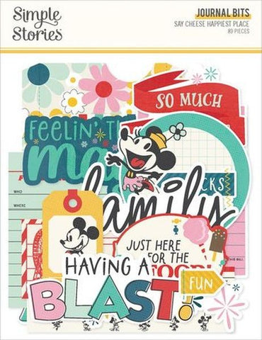 Say Cheese Happiest Place - Journal Bits & Pieces