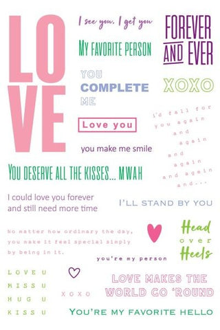 About Love Collage - Clear Stamps