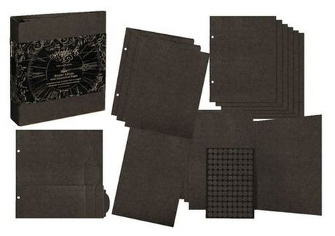 Bindeer Album with Interactive Pages - Black