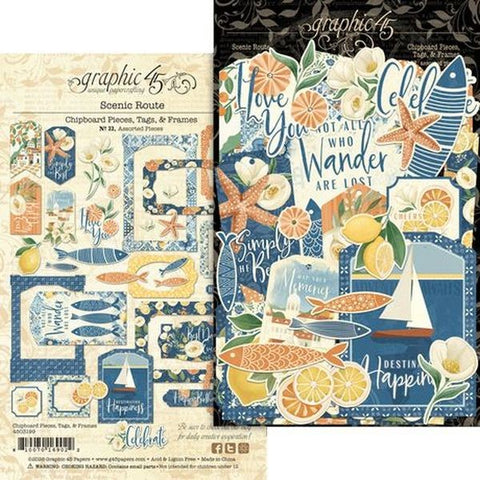 Scenic Route - Chipboard Tags & Frames