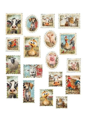 Funny Farm - Ephemera - Stamps