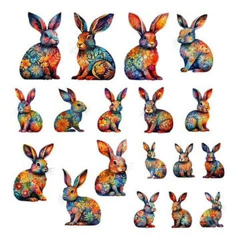 Floral Bunnies Ephemera