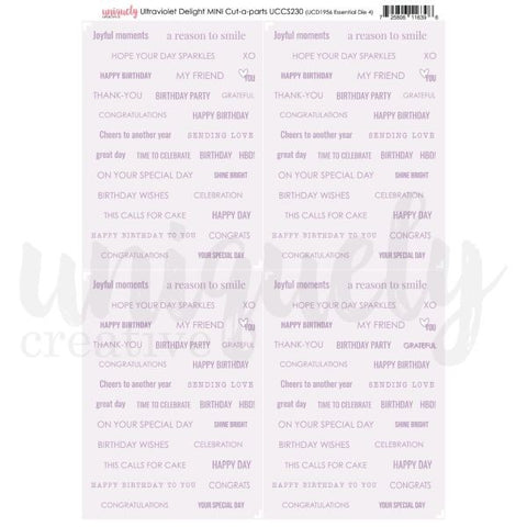 Ultraviolet Delight - Mini Cut-a-Part Sheet